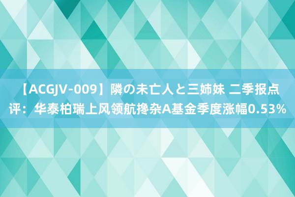 【ACGJV-009】隣の未亡人と三姉妹 二季报点评：华泰柏瑞上风领航搀杂A基金季度涨幅0.53%