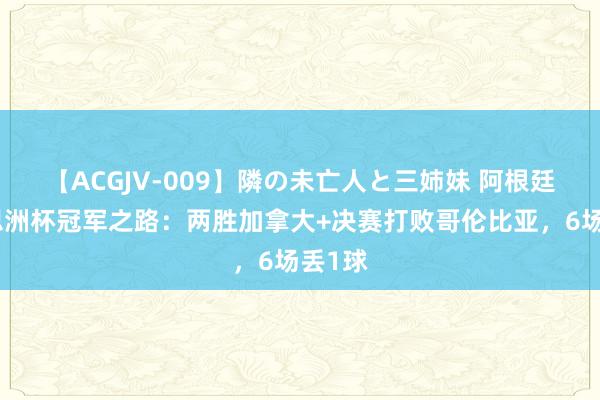 【ACGJV-009】隣の未亡人と三姉妹 阿根廷好意思洲杯冠军之路：两胜加拿大+决赛打败哥伦比亚，6场丢1球