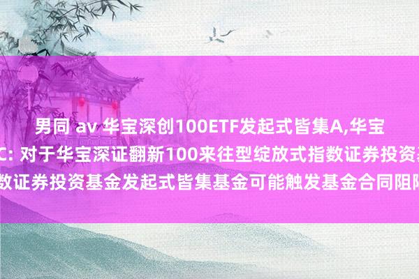 男同 av 华宝深创100ETF发起式皆集A，华宝深创100ETF发起式皆集C: 对于华宝深证翻新100来往型绽放式指数证券投资基金发起式皆集基金可能触发基金合同阻隔情形的辅导性公告